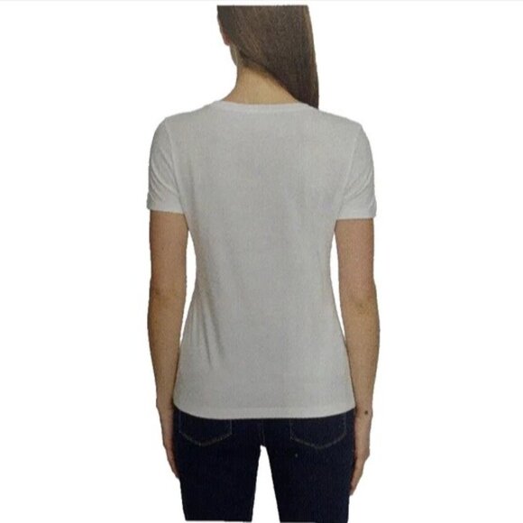 Nautica Jeans Ladies Half Sleeve Top, White, Size Large "NEW" - Picture 2 of 2